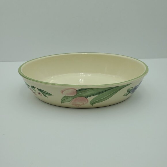 Pfaltzgraff Garden Party Oval Casserole Baking Dish Vegetable Serving Bowl - Picture 8 of 8
